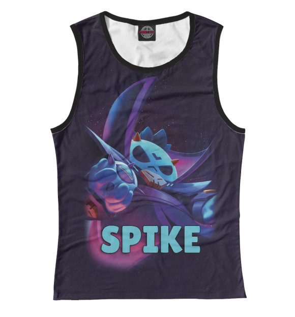 Майка для девочки с изображением Темный Лорд Спайк цвета Белый