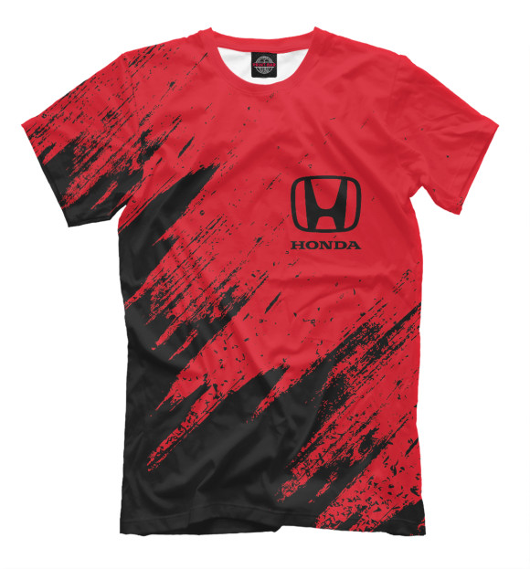 Мужская футболка с изображением Honda / Хонда цвета Белый