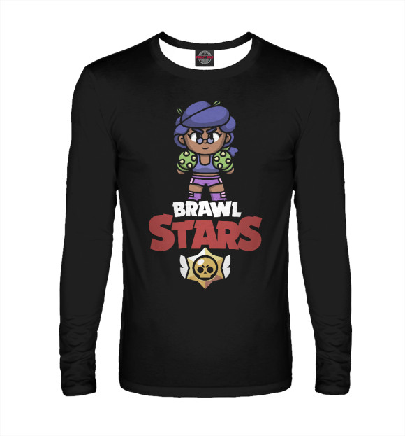 Мужской лонгслив с изображением Brawl Stars - Rosa цвета Белый
