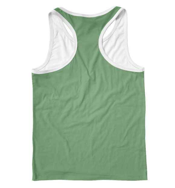 Мужская майка-борцовка с изображением Цветочный Пацифик цвета Белый