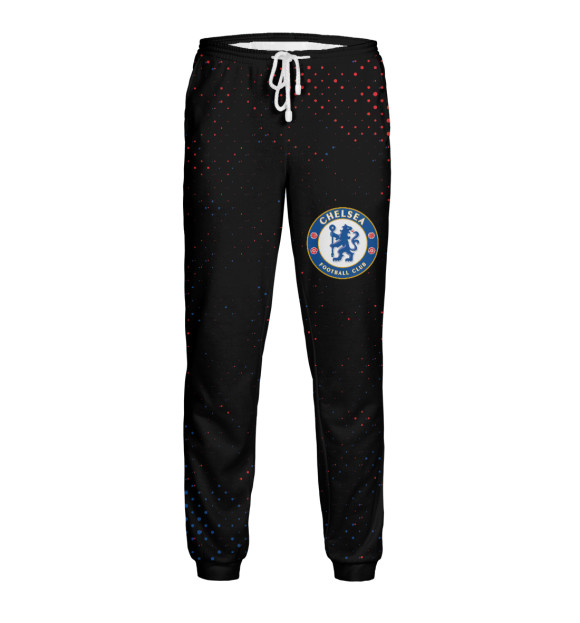 Мужские спортивные штаны с изображением Chelsea F.C. / Челси цвета Белый