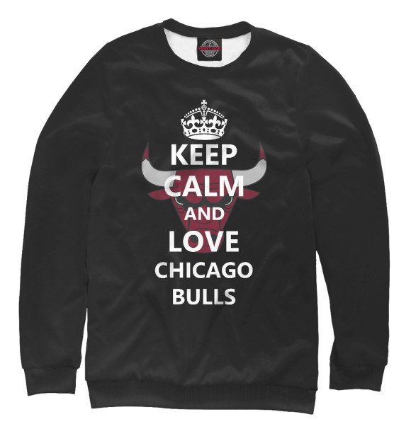 Женский свитшот с изображением Chicago Bulls цвета Белый