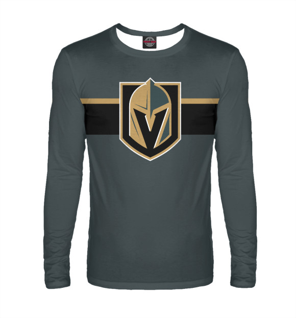 Мужской лонгслив с изображением Vegas Golden Knights цвета Белый
