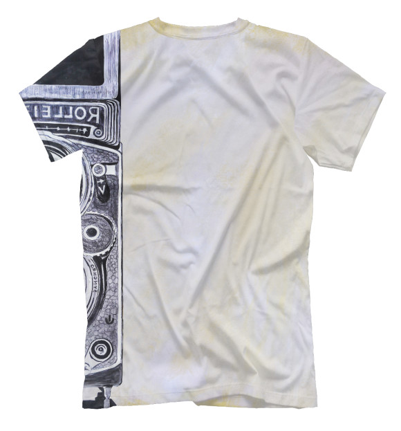 Мужская футболка с изображением Зеркало души / сова цвета Белый
