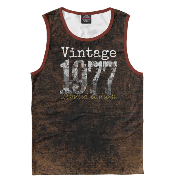 Майка для мальчика с изображением Vintage 1977 Tee цвета Белый
