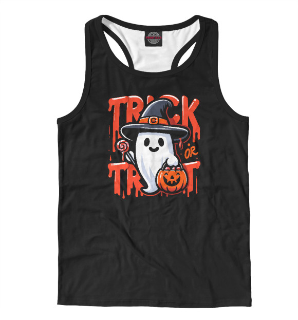 Мужская майка-борцовка с изображением Кошелек или жизнь? цвета Белый