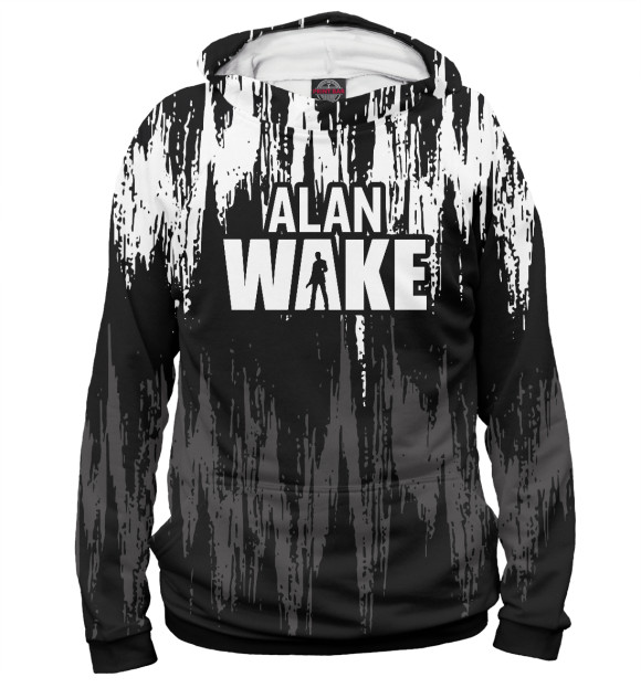 Женское худи с изображением Alan WAKE цвета Белый