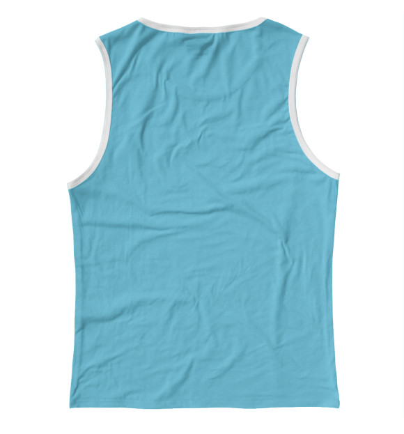 Женская майка с притом Фитнесс енотик цвета Белый Женская майка с изображением Фитнесс енотик цвета Белый