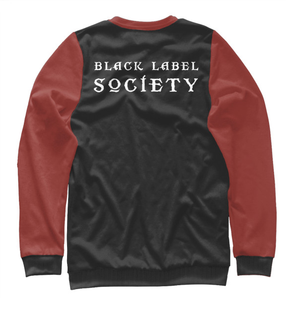 Свитшот для мальчиков с изображением Black label society цвета Белый