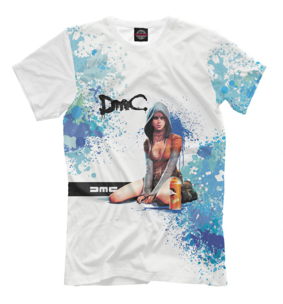 Мужская футболка с изображением DmC цвета Белый
