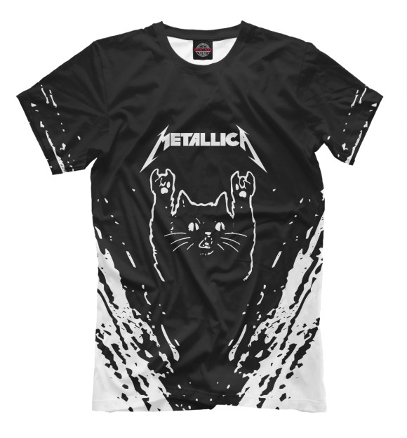 Футболка для мальчиков с изображением Metallica цвета Белый