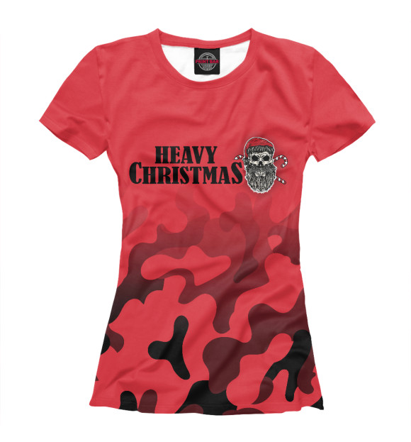 Женская футболка с изображением Bad Santa / Плохой Санта цвета Белый