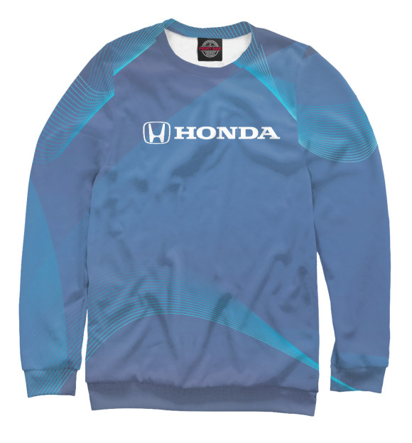 Женский свитшот с изображением Honda цвета Белый