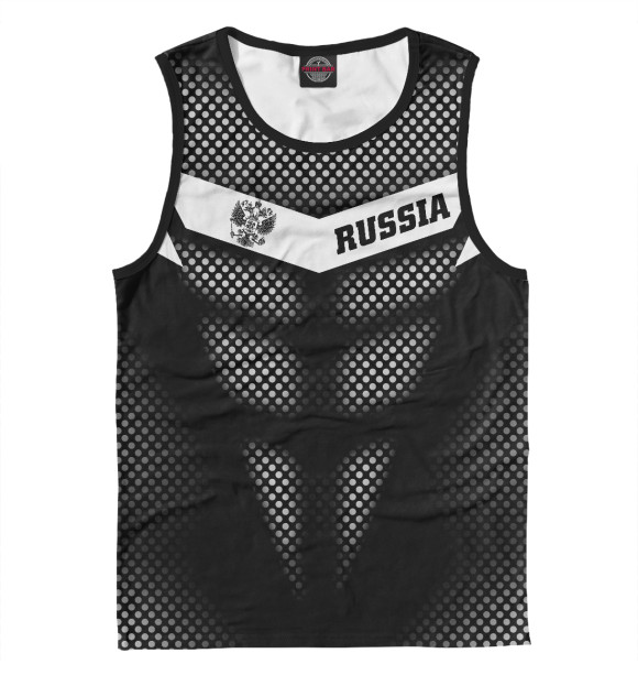 Майка для мальчика с изображением Россия цвета Белый