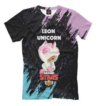 Футболка для мальчиков BRAWL STARS LEON UNICORN