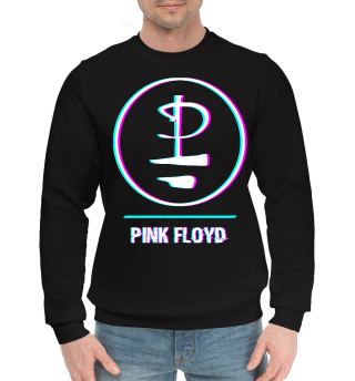 Мужской хлопковый свитшот Pink Floyd Glitch Rock Logo
