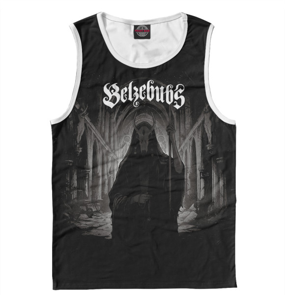 Майка для мальчика с притом Belzebubs цвета Белый Майка для мальчика с изображением Belzebubs цвета Белый