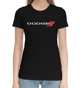 Хлопковая футболка для девочек Dodge