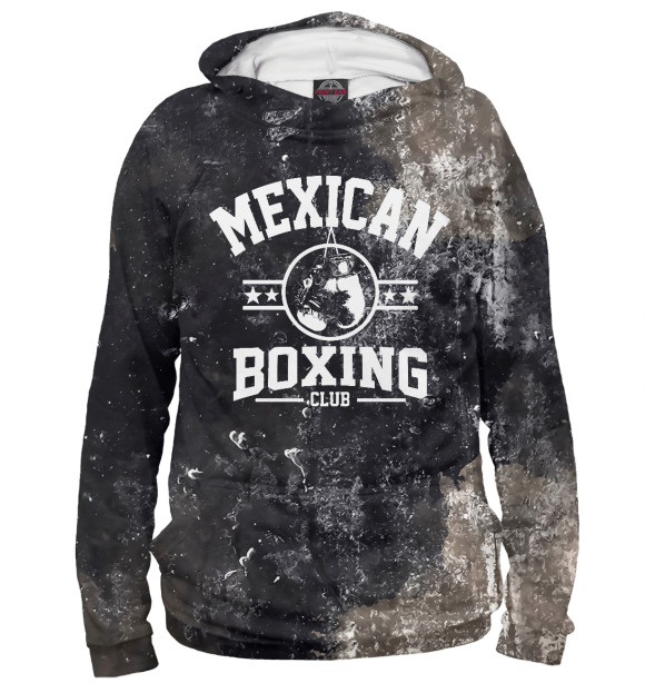 Женское худи с изображением Mexican Boxing Club цвета Белый