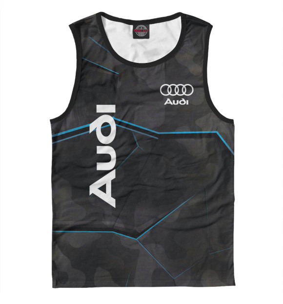 Майка для мальчика с изображением Audi цвета Белый
