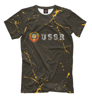 Мужская футболка USSR - Герб - Гранж