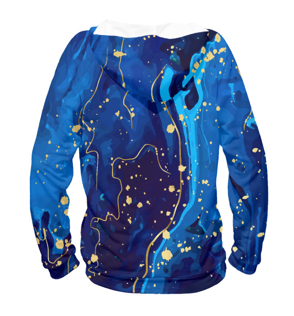 Мужское худи с изображением Абстракция цвета Белый