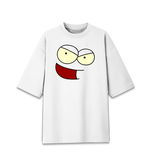 Мужская футболка оверсайз с изображением RanZar цвета Белый