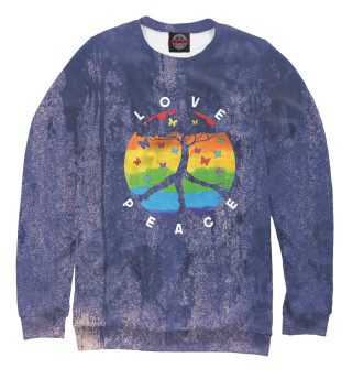 Свитшот для мальчиков Pride Month Peace Love