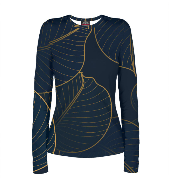 Женский лонгслив с изображением МРАЧНЫЕ ЛАПУХИ цвета Белый