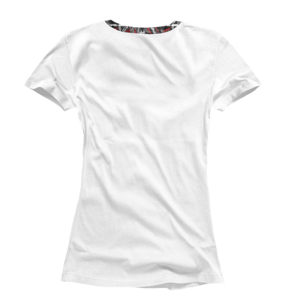 Женская футболка с изображением Скорость цвета Белый