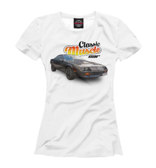 Женская футболка Classic muscle car chevrolet camaro