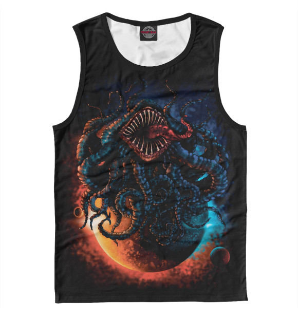 Мужская майка с изображением Azathoth цвета Белый