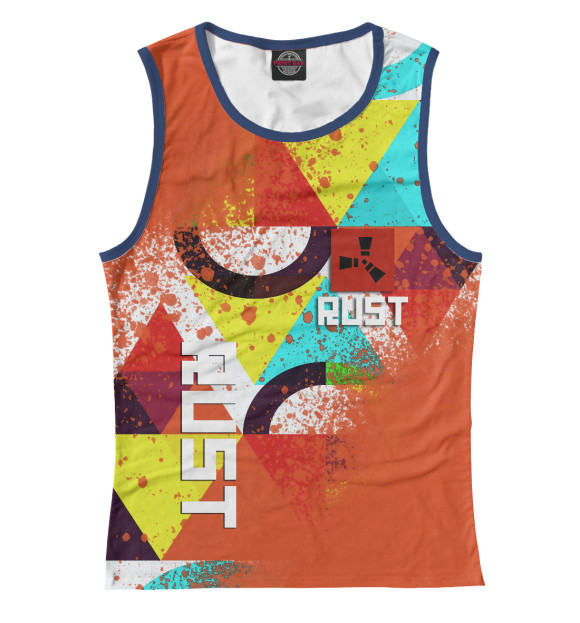 Майка для девочки с изображением Rust | Раст цвета Белый