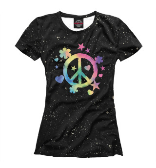 Женская футболка Peace Sign Equality