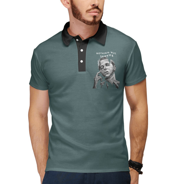 Мужское поло с изображением Nothing But Thieves цвета Белый