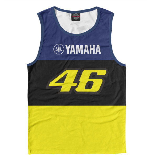 Майка для мальчика с изображением Yamaha VR46 цвета Белый