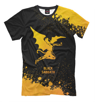 Мужская футболка Black Sabbath Gold Gradient