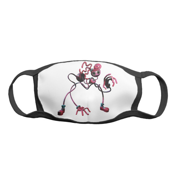 Маска тканевая с изображением Мама длинные ноги - Poppy Playtime цвета Белый