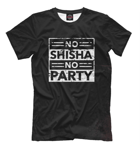 Футболка для мальчиков с изображением No Shiha No Party цвета Белый