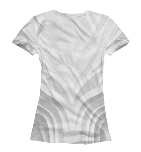 Женская футболка с изображением Белый волк - handeyework цвета Белый
