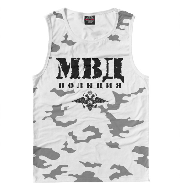Майка для мальчика с изображением Полиция цвета Белый