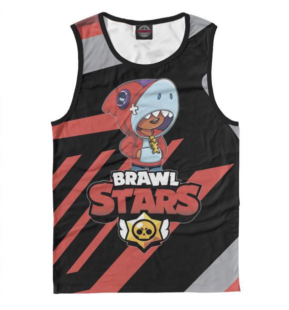 Майка для мальчика с изображением Brawl Stars цвета Белый