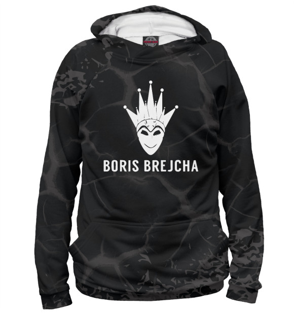 Женское худи с изображением Boris Brejcha цвета Белый