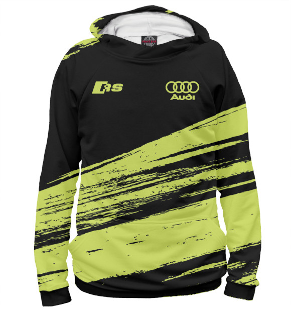 Женское худи с изображением Audi RS цвета Белый
