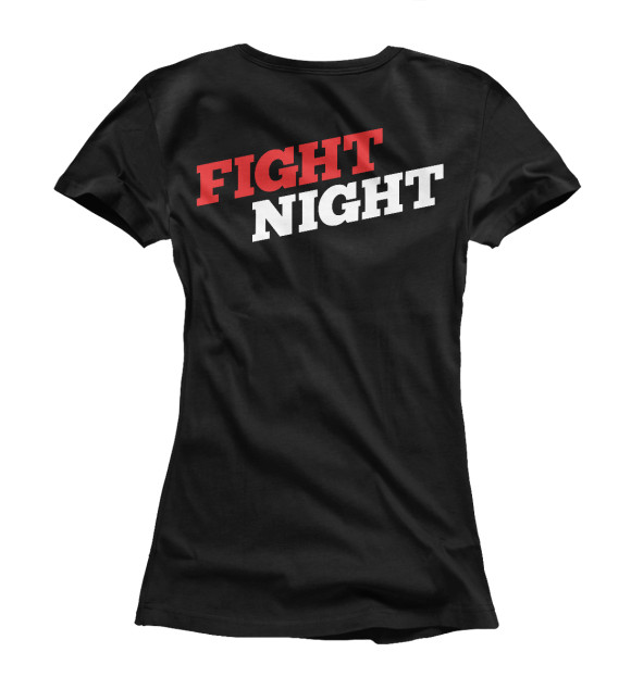 Футболка для девочек с изображением Fight Night цвета Белый