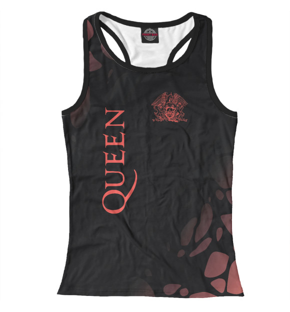 Женская майка-борцовка с изображением Queen цвета Белый