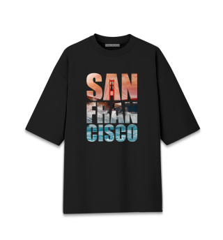 Мужская футболка оверсайз Сан Франциско San Francisco