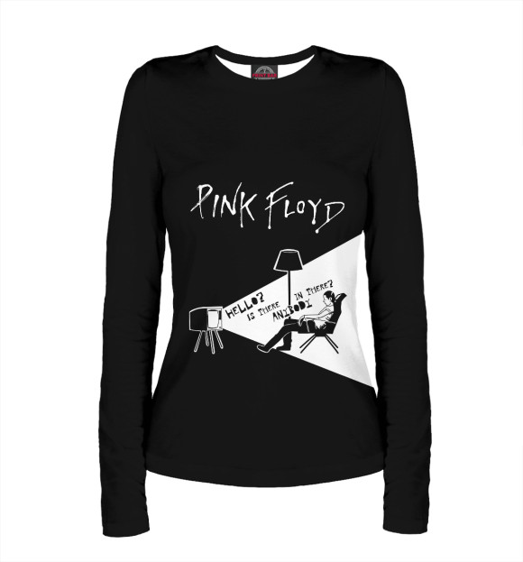 Женский лонгслив с изображением Pink Floyd цвета Белый