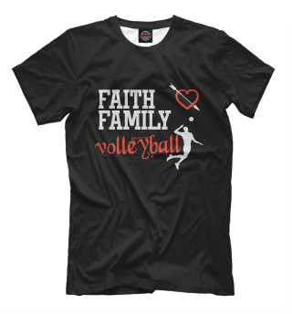 Мужская футболка Волейбольная семья
