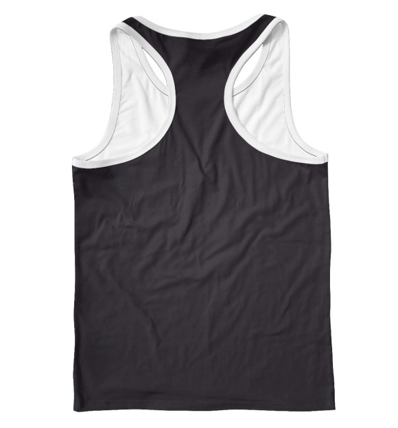 Мужская майка-борцовка с изображением Гараж цвета Белый